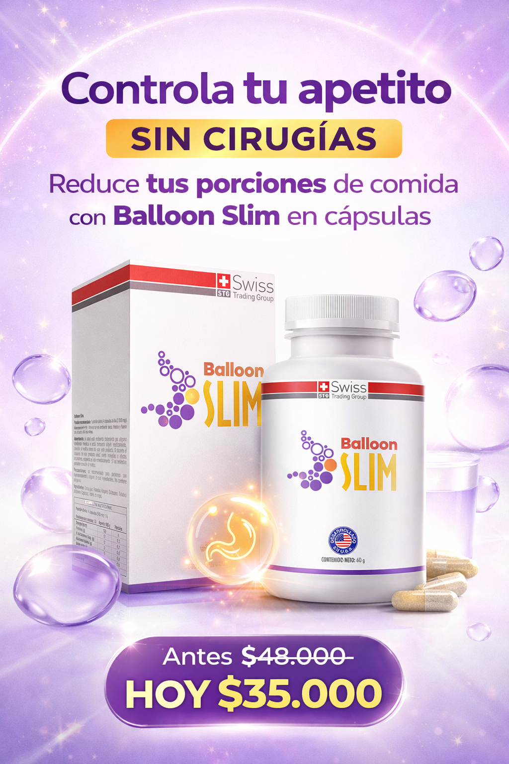 Balloon Slim Control del Apetito (120 cápsulas)