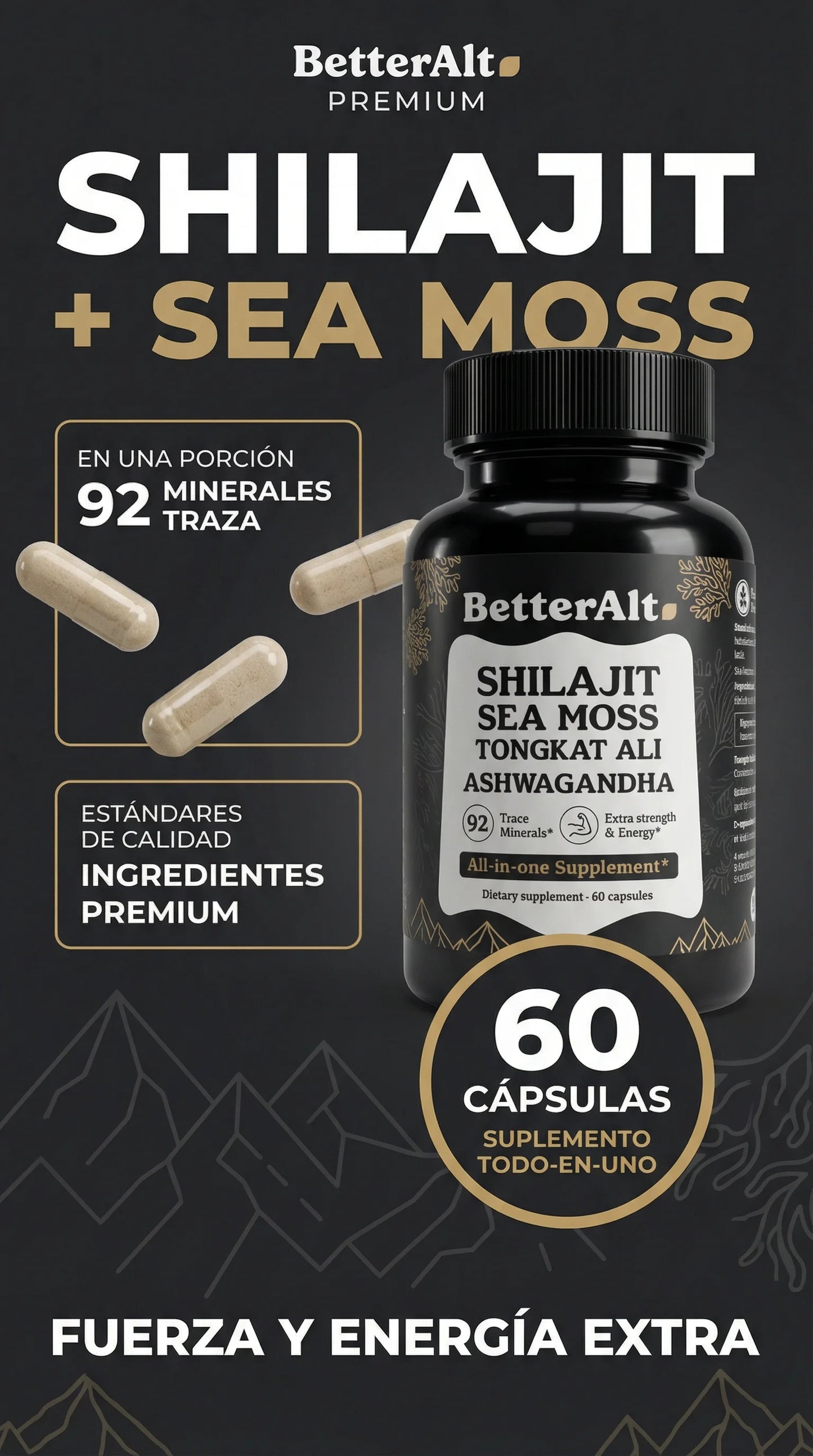SHILAJIT BETTERALT 92 MINERALES