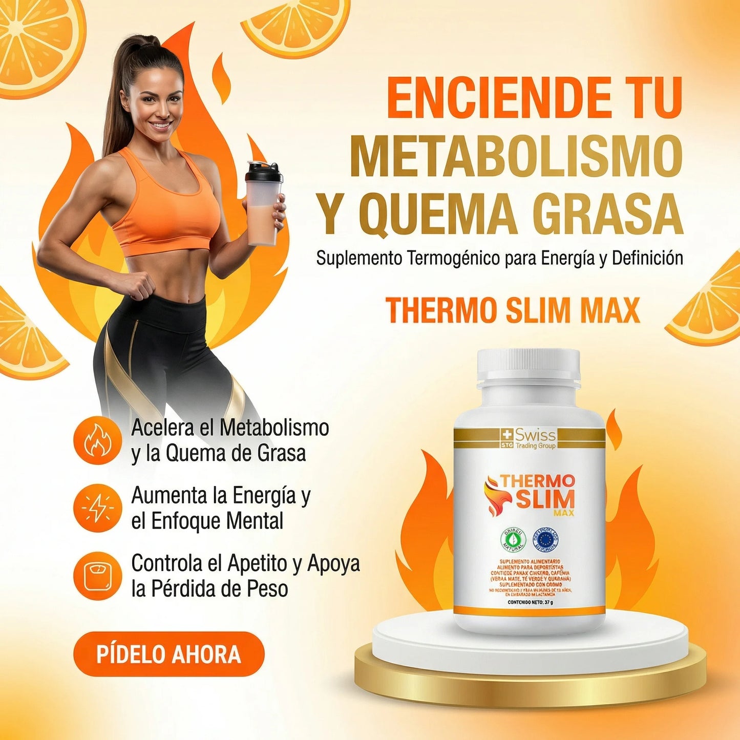 Thermo Slim Max - Derrite Grasa Abdominal