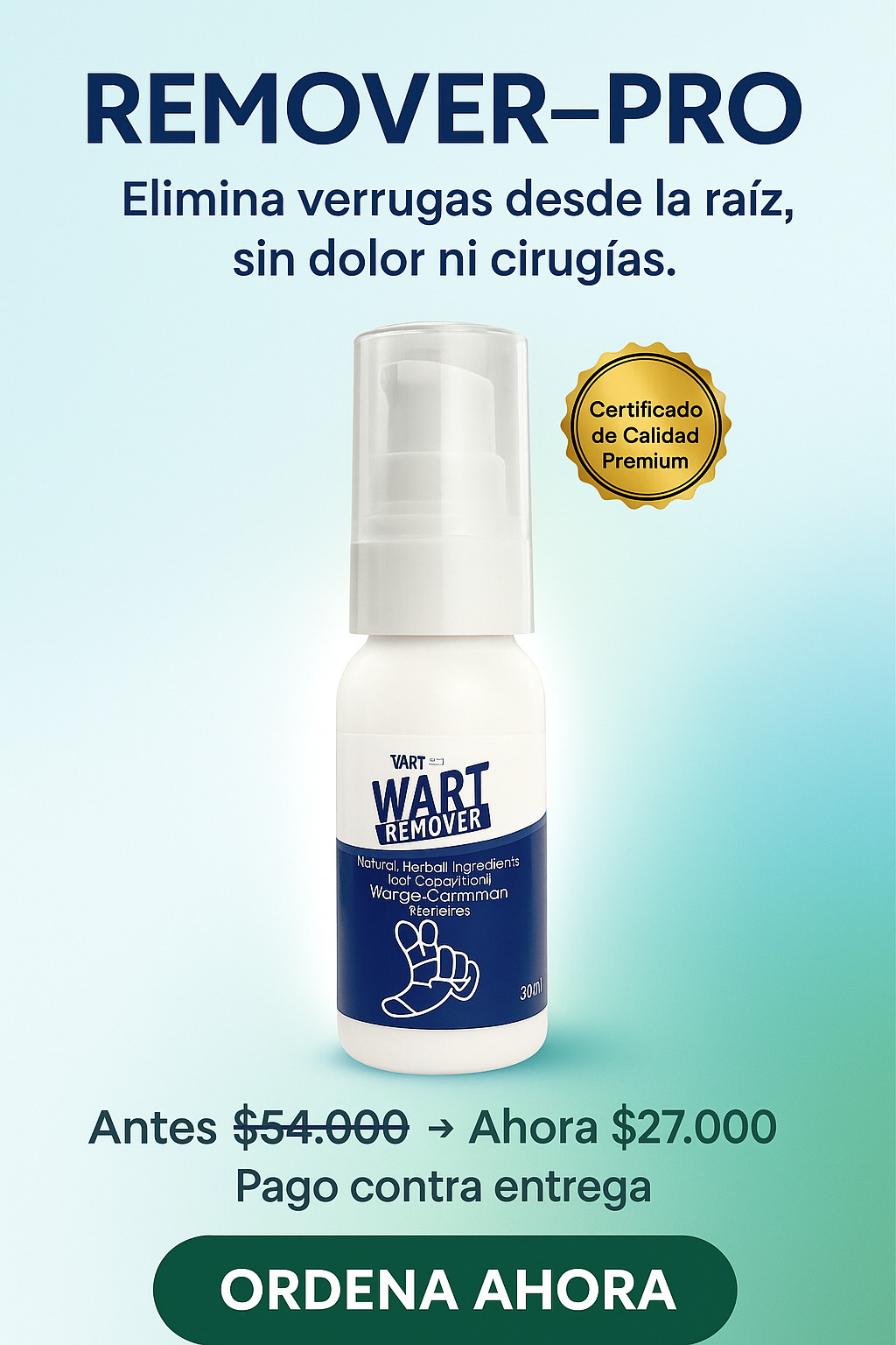 REMOVEDOR DE VERRUGAS WART REMOVER-PRO