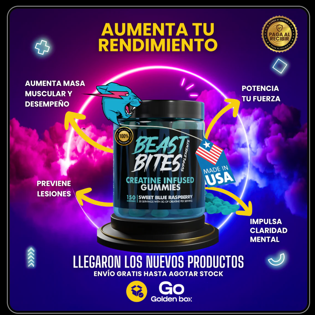 Gomitas de Creatina - Beast bites ⚡️