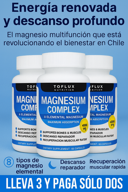 MAGNESIO COMPLEX 8 1000 MG - EL 3ERO. ES GRATIS 🔥 ADEMÁS TE REGALAMOS EL ENVÍO 🚚