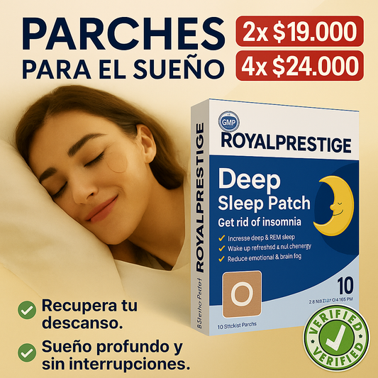 Parche Natural 2x1 NOT-insomnio🌙Sueño Profundo y Reparador (10 parchesxcaja)