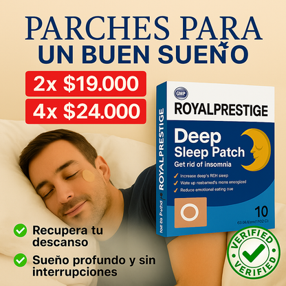 Parche Natural 2x1 NOT-insomnio🌙Sueño Profundo y Reparador (10 parchesxcaja)