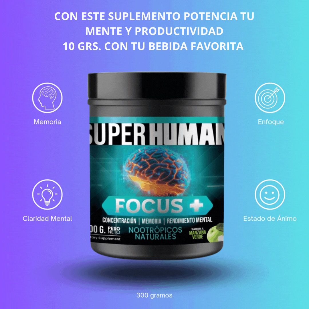 Focus Plus - SuperHuman CHILE  (Máximo Rendimiento Mental y Productivo PG)
