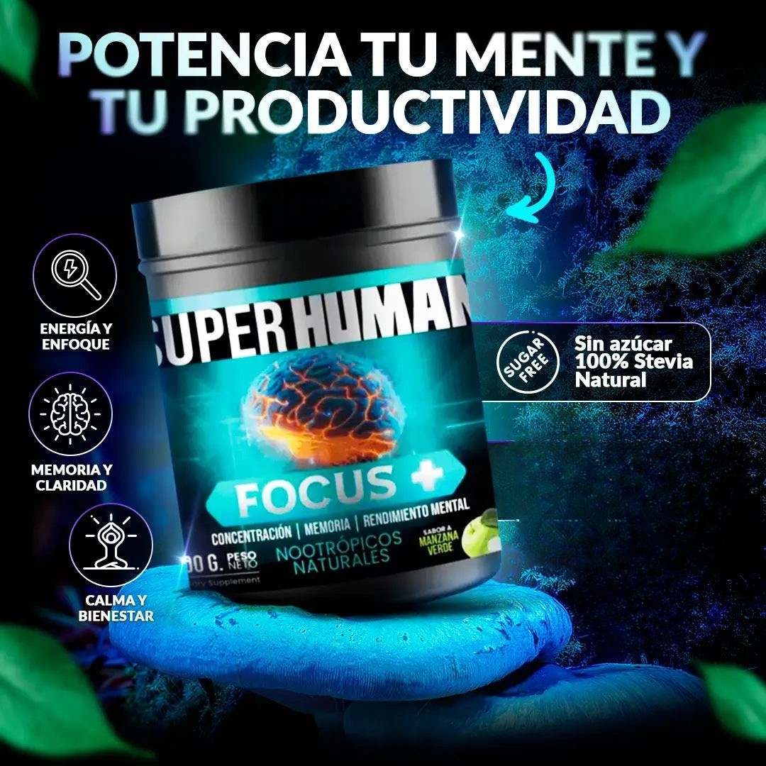 Focus Plus - SuperHuman CHILE  (Máximo Rendimiento Mental y Productivo PG)