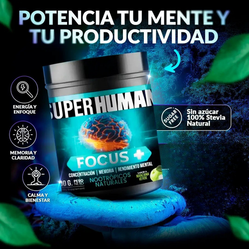 Focus Plus - SuperHuman CHILE  (Máximo Rendimiento Mental y Productivo PG)