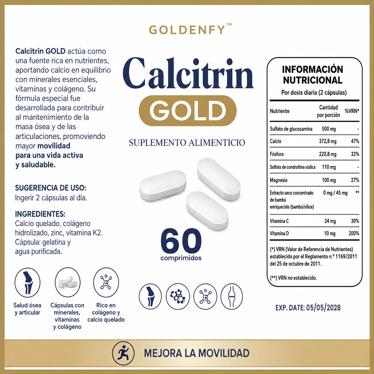 Calcitrin Gold (60 Cápsulas)