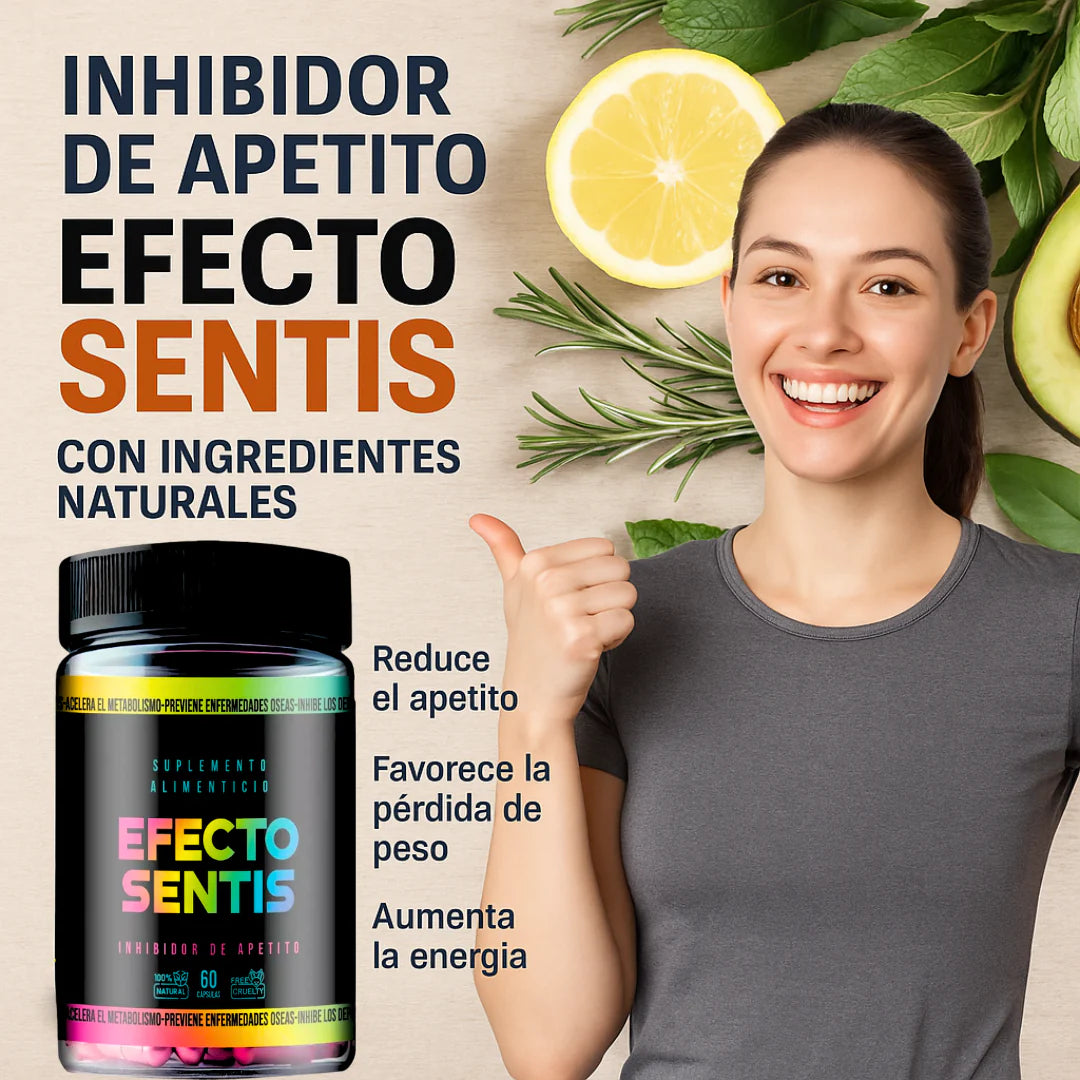 EFECTO SENTIS - 60 CÁPSULAS - NUEVO DISEÑO